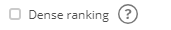 5. Dense ranking