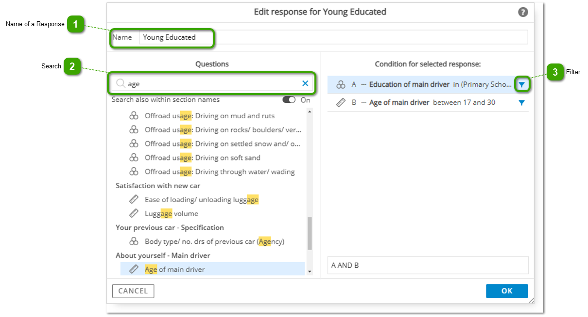 Create New Response from Condition