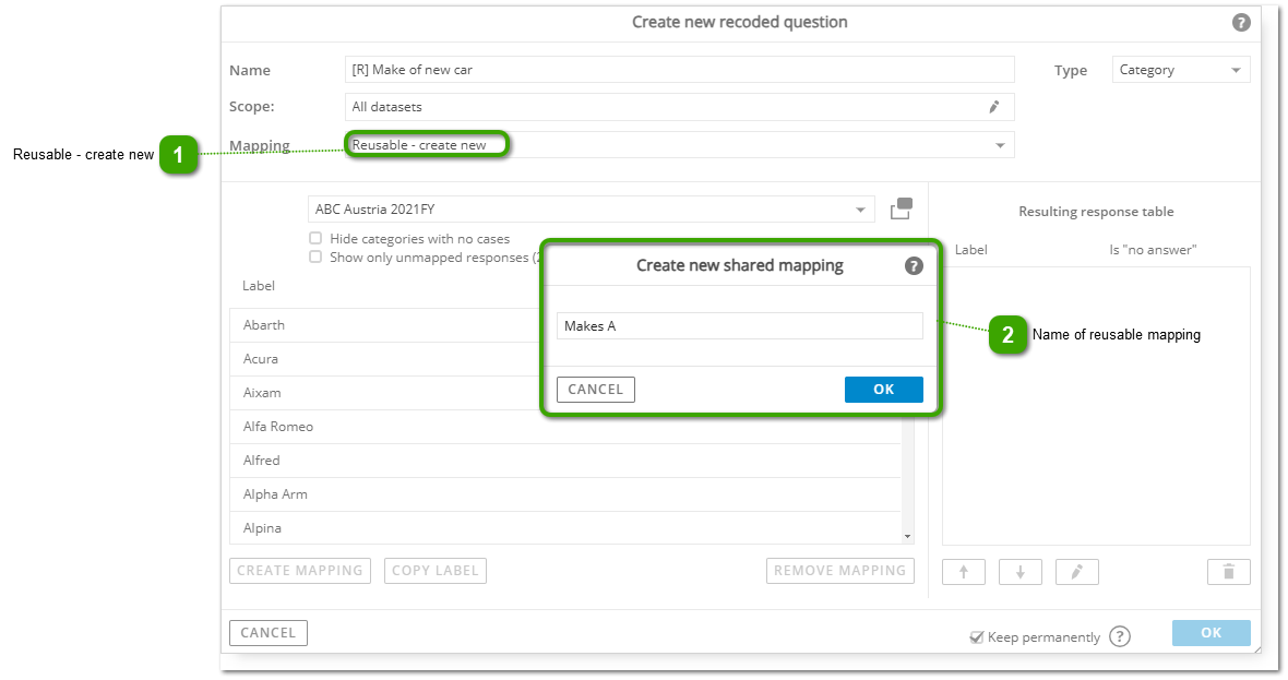 Create Reusable Mapping