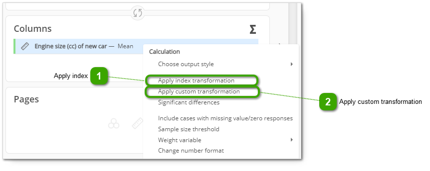 Index Calculations
