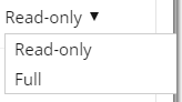2. Permission options