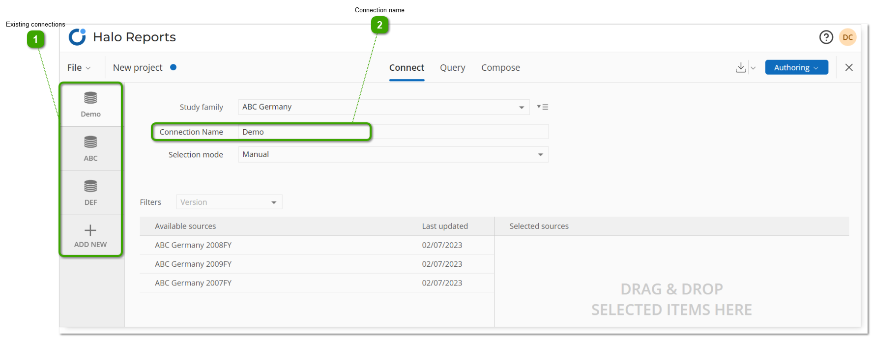 Managing Existing Connections