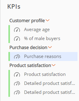 3. Available KPIs