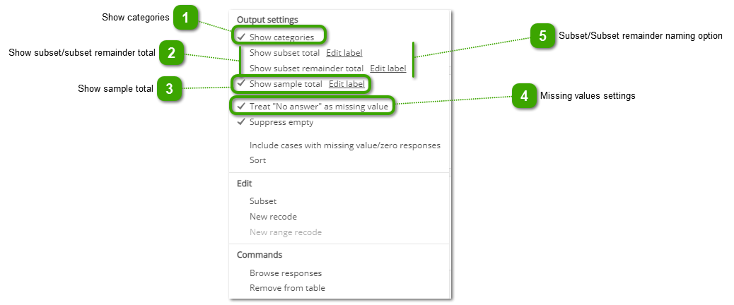 Output Settings