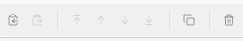 14. Action toolbar