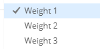 3. Available weights