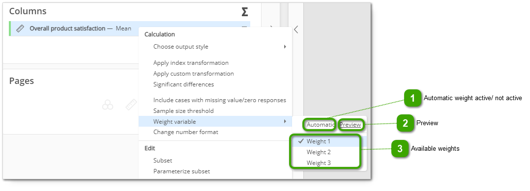 Selection Of Weighting Factor