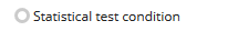 2. Statistical test condition