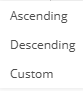3. Choose the way of sorting