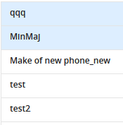 1. List of existing reusable mappings