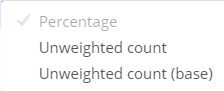 2. List of available statistics