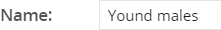 1. Filter name