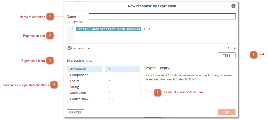 Create New Response From Expression