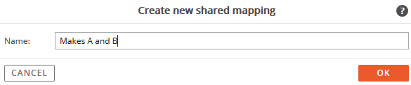 2. Name of reusable mapping 