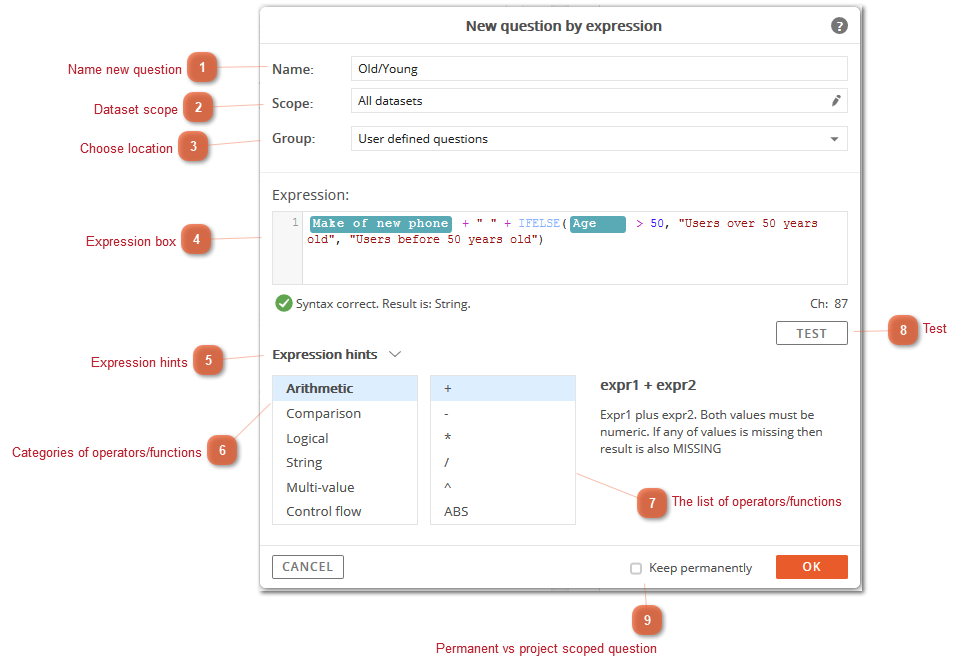New Question From Expression