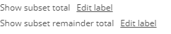 5. Subset/Subset remainder naming option