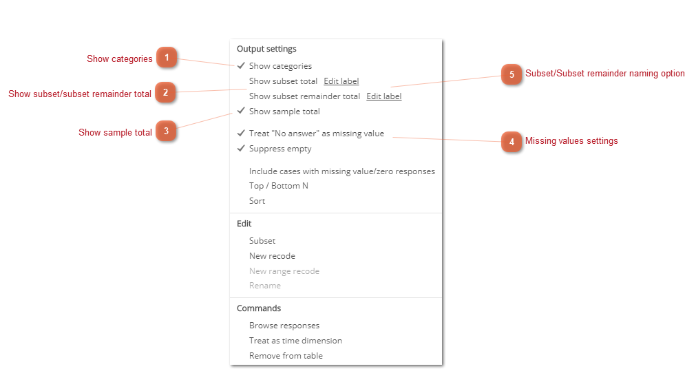 Output Settings