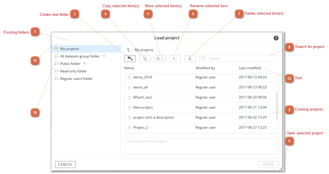 Saving / Opening A Project